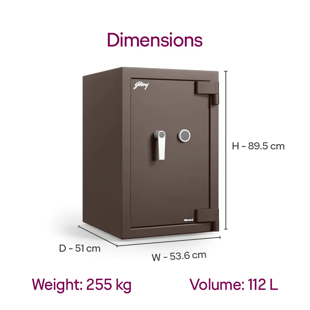 Godrej Matrix 3016 V7 (112L) KL Coffee Brown Home Locker 